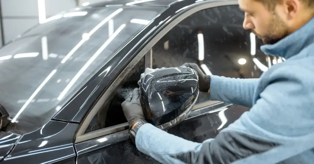 Car Side Mirror Clear Wrapping | Dynamax Wraps