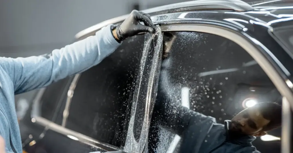 Clear Wrapping Car Doors by Dynamax Wraps